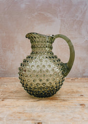 Klimchi Large Hobnail Jug in Olive