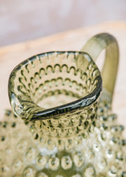 Klimchi Large Hobnail Jug in Olive