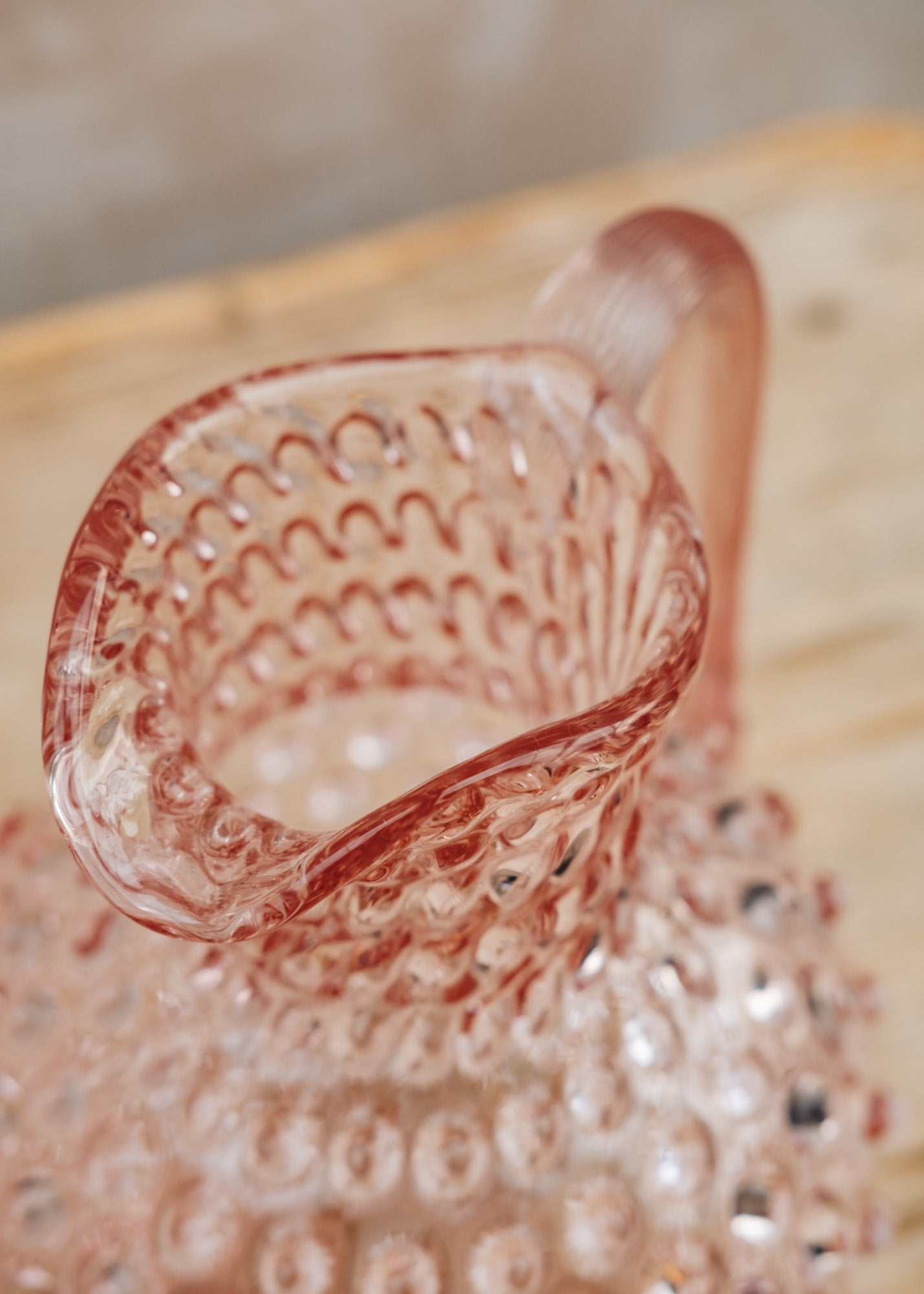 Klimchi Large Hobnail Jug in Rosaline