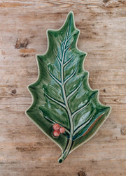 Bordallo Pinheiro Large Holly Leaf Platter