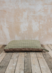 Tweed Large Dog Bed with Suede Base in Light Chocolate, 98x72cm