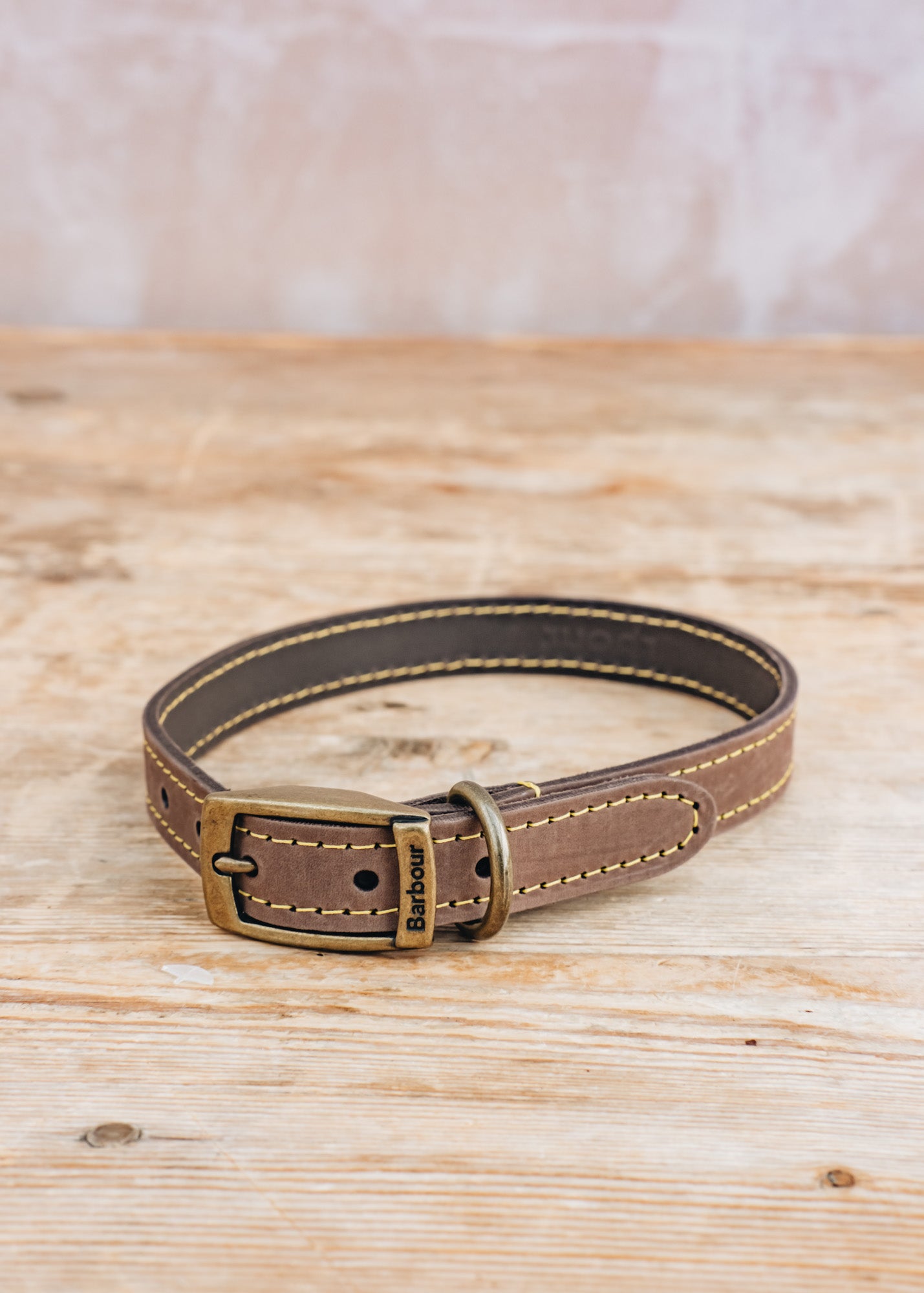 Leather Dog Collar in Brown