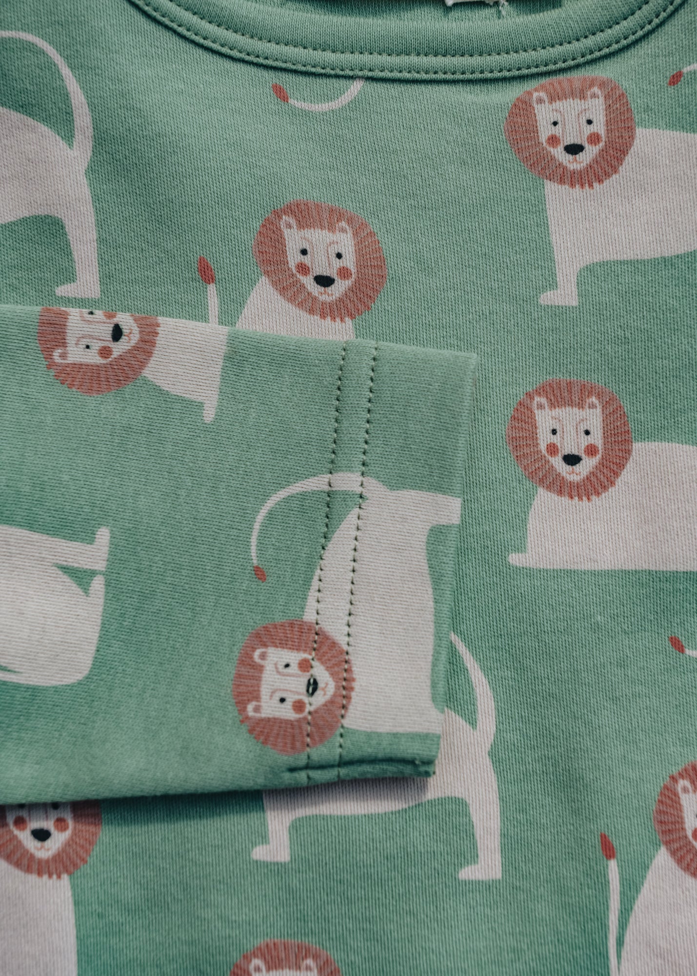 Pigeon Organics Children's Lions T-Shirt in Basil