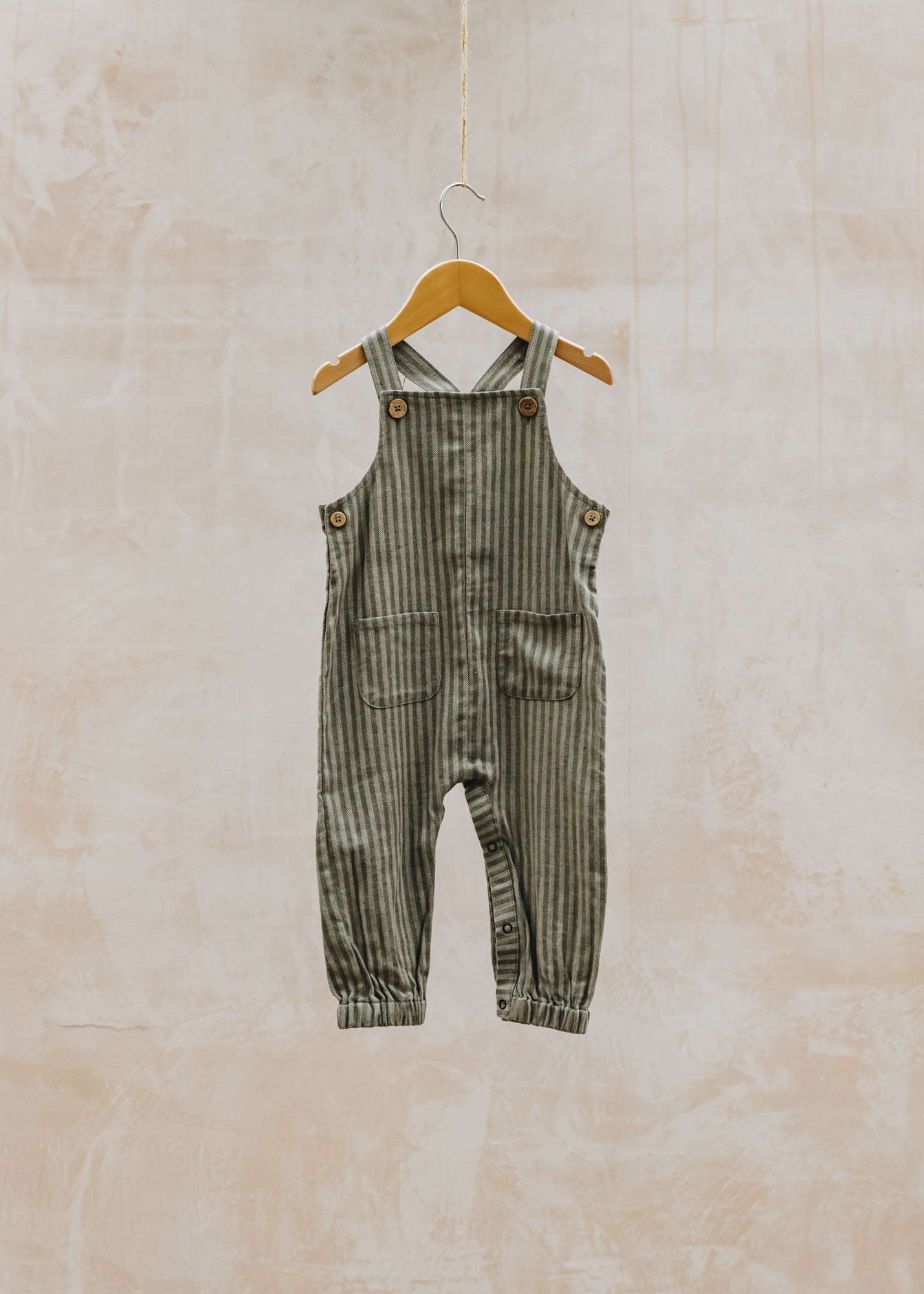 Babies' Loose Overalls in Laurel Oak