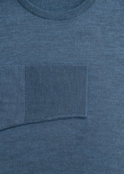 John Smedley Marcus Crew Neck Jumper in Indigo