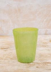 Musango Pottery Bubble Synth Glass in Lime