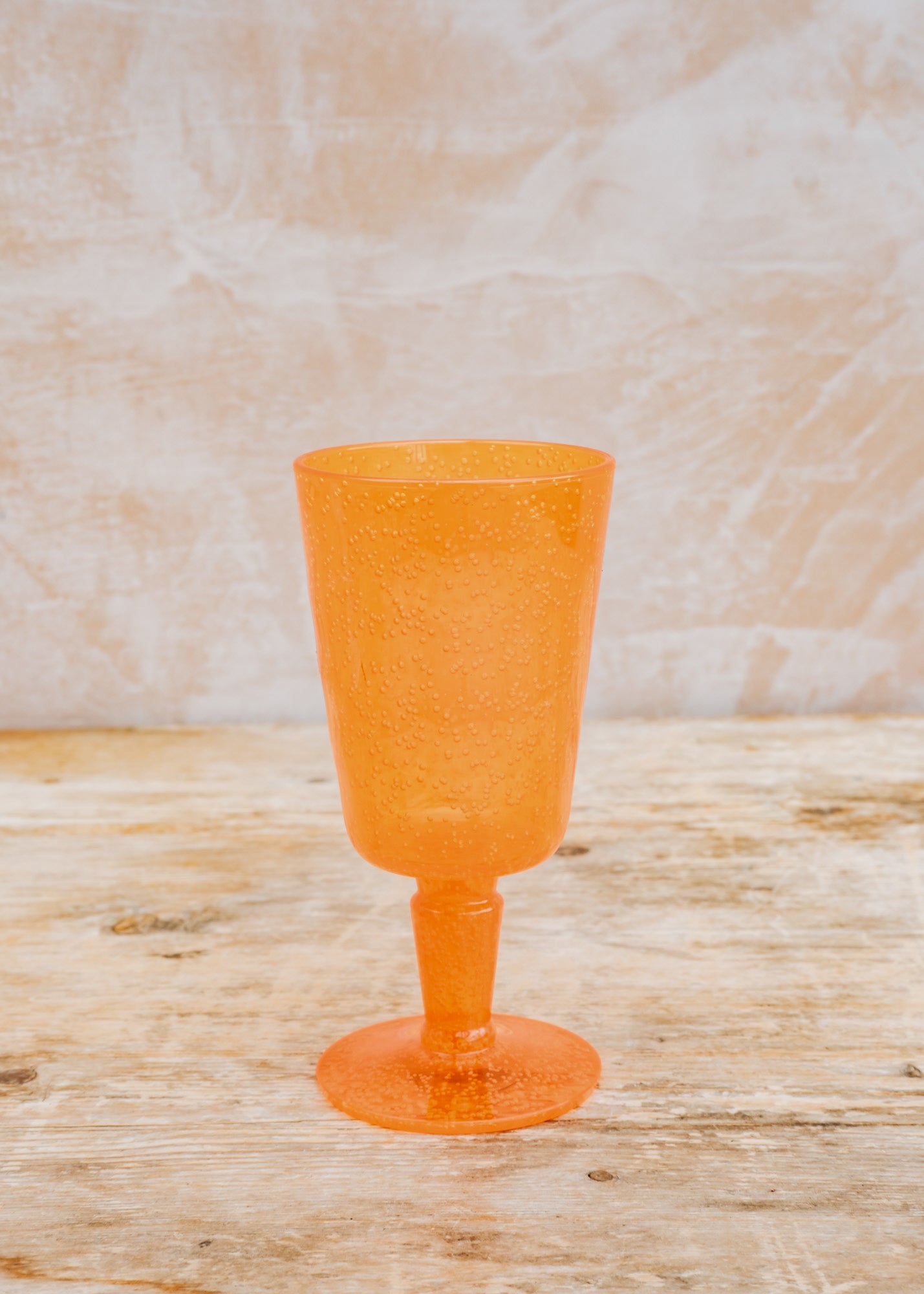 Musango Pottery Bubble Goblet in Orange