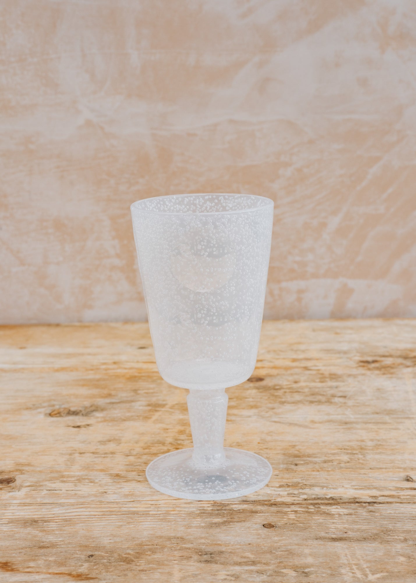 Musango Pottery Bubble Goblet in White