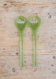 Bubble Salad Servers in Lime