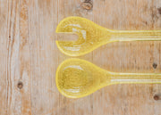 Memento Bubble Salad Servers in Yellow