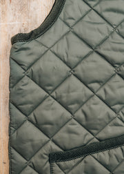 Lavenham Mickfield Gilet in Olive Green