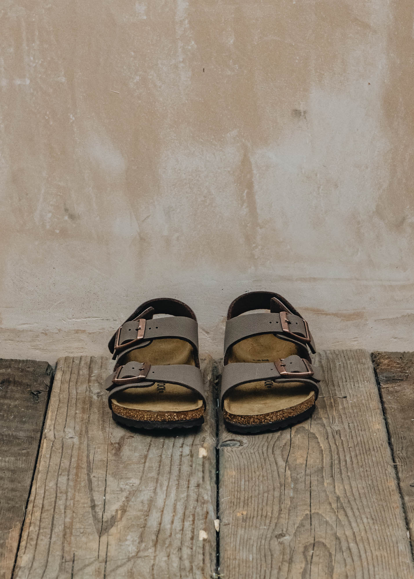 Children s Birkenstock Milano Sandals in Mocha Birko flor Burford Garden Co