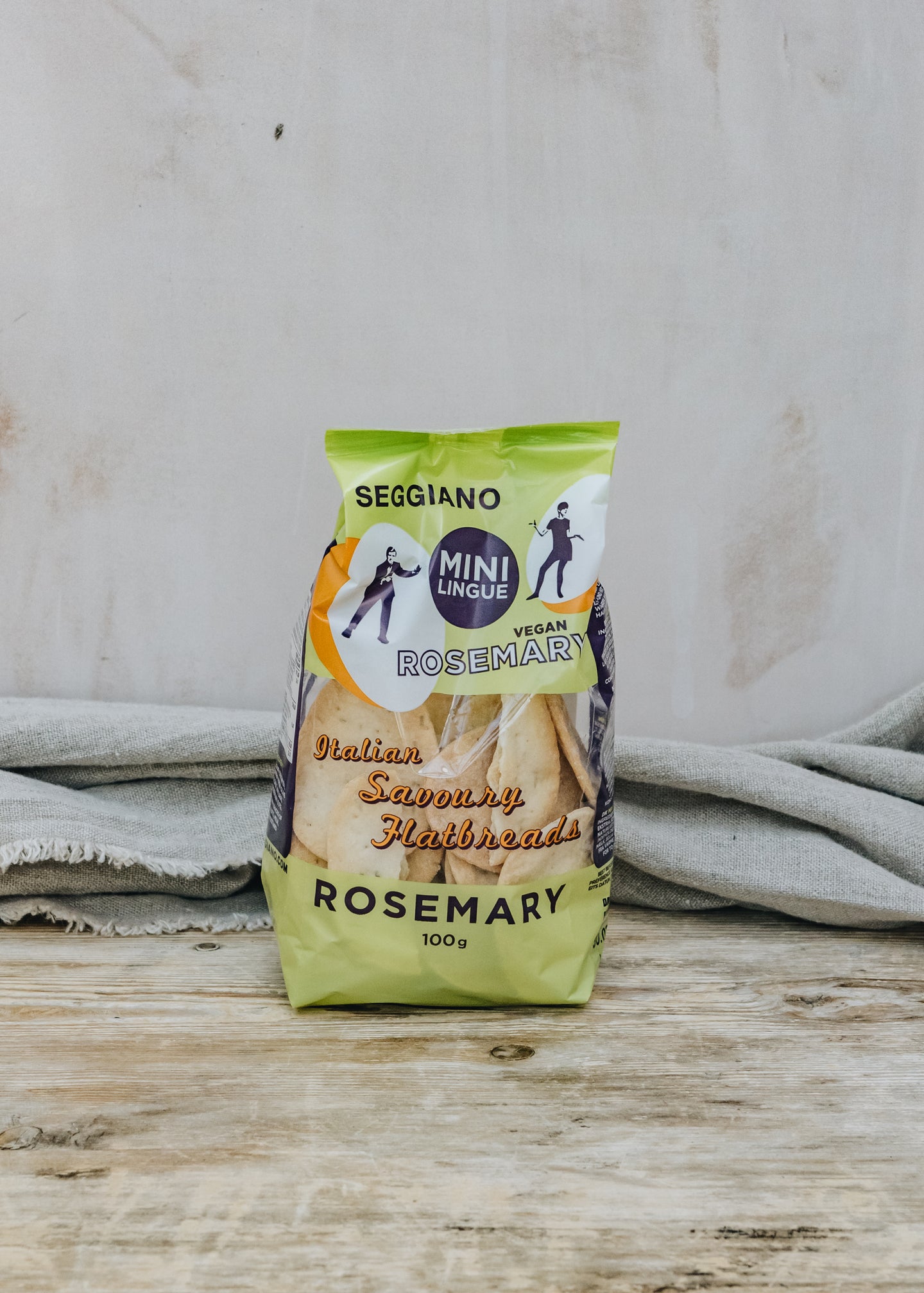 Seggiano Seggiano Rosemary Mini Tongues Flatbreads, 100g