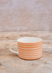 Sgrafitto Mug in Peach