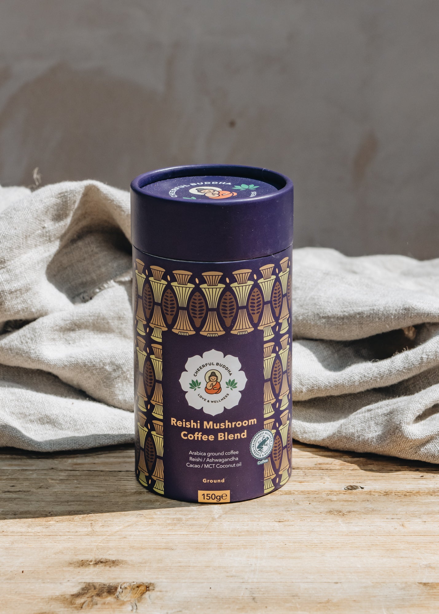 Cheerful Buddha Mushroom Coffee Blend | Burford Garden Co.