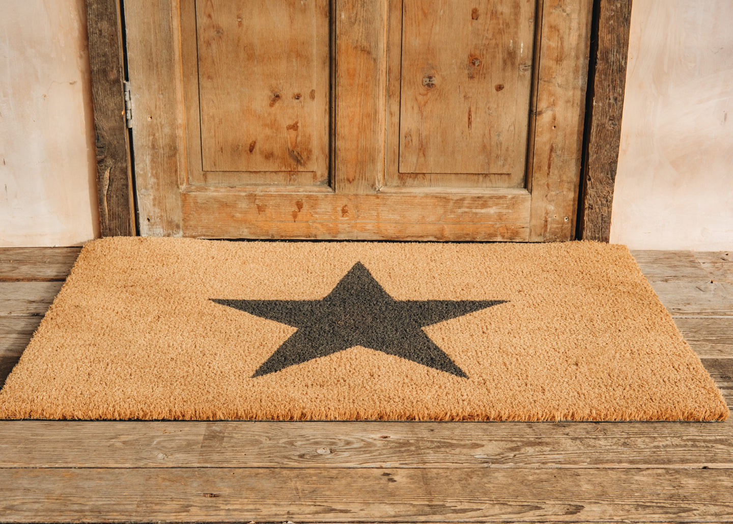 Natural Large Star Doormat