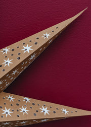 Ochre Cassiopeia Paper Star