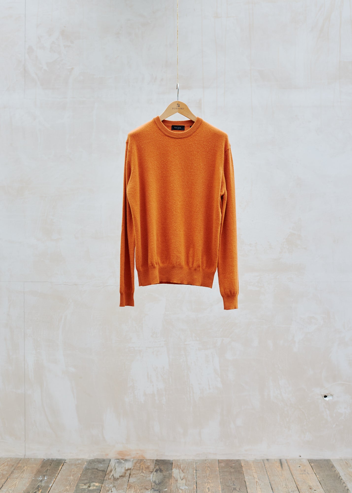 Kenny Ryder Paul Smith Burnt Orange 100% Cashmere Crewneck - S