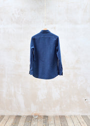 Private White V.C. Blue Brushed Cotton Buttondown Shirt - M/L