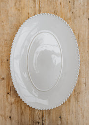 Pearl White Large Oval Platter