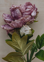 Maggie: Timeless Flowers Artificial Single Peony in Purple