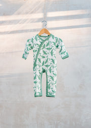 Pigeon Organics Babies' Kimono Romper in Whales