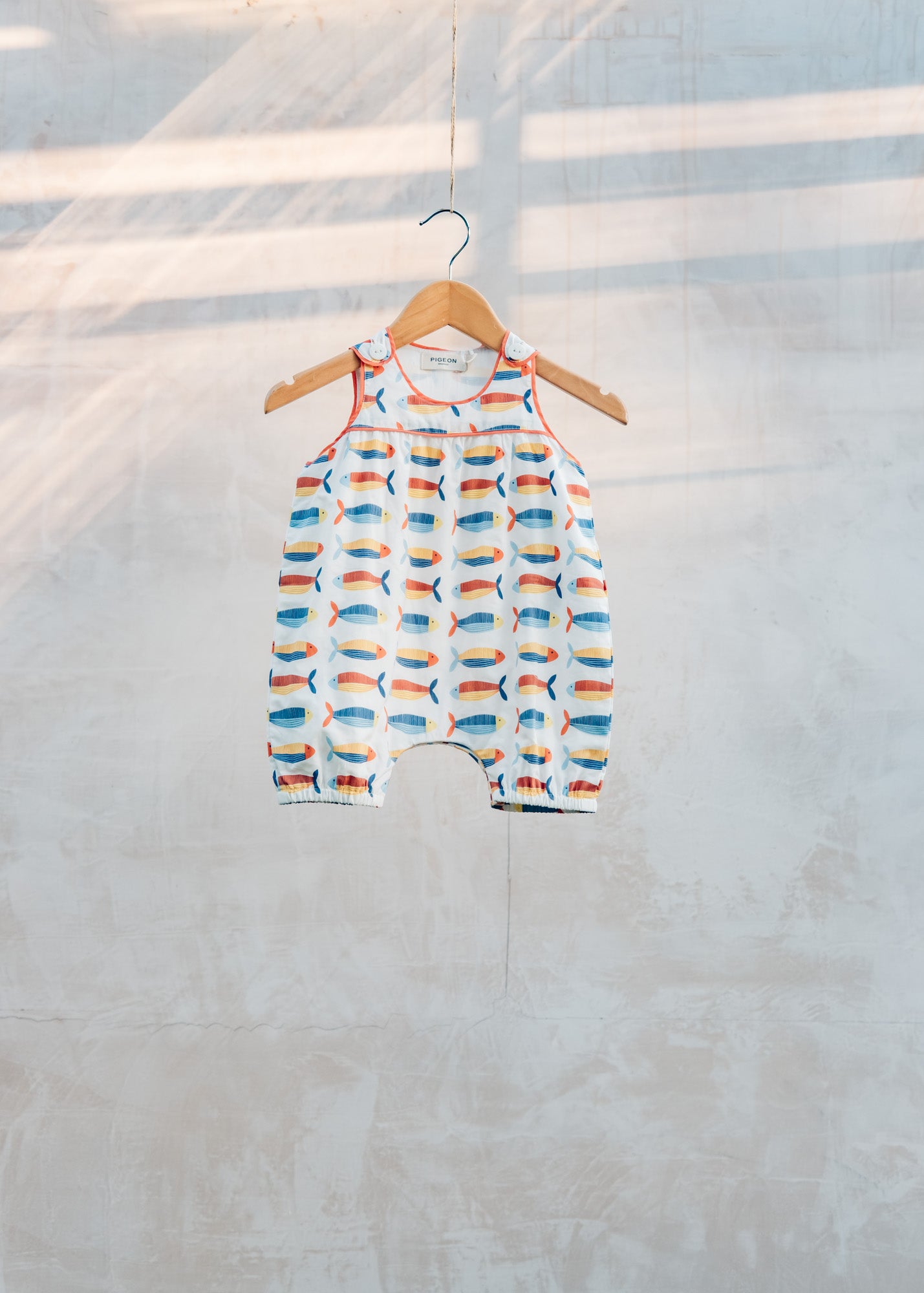 Pigeon Organics Babies' Playsuit in Sardines