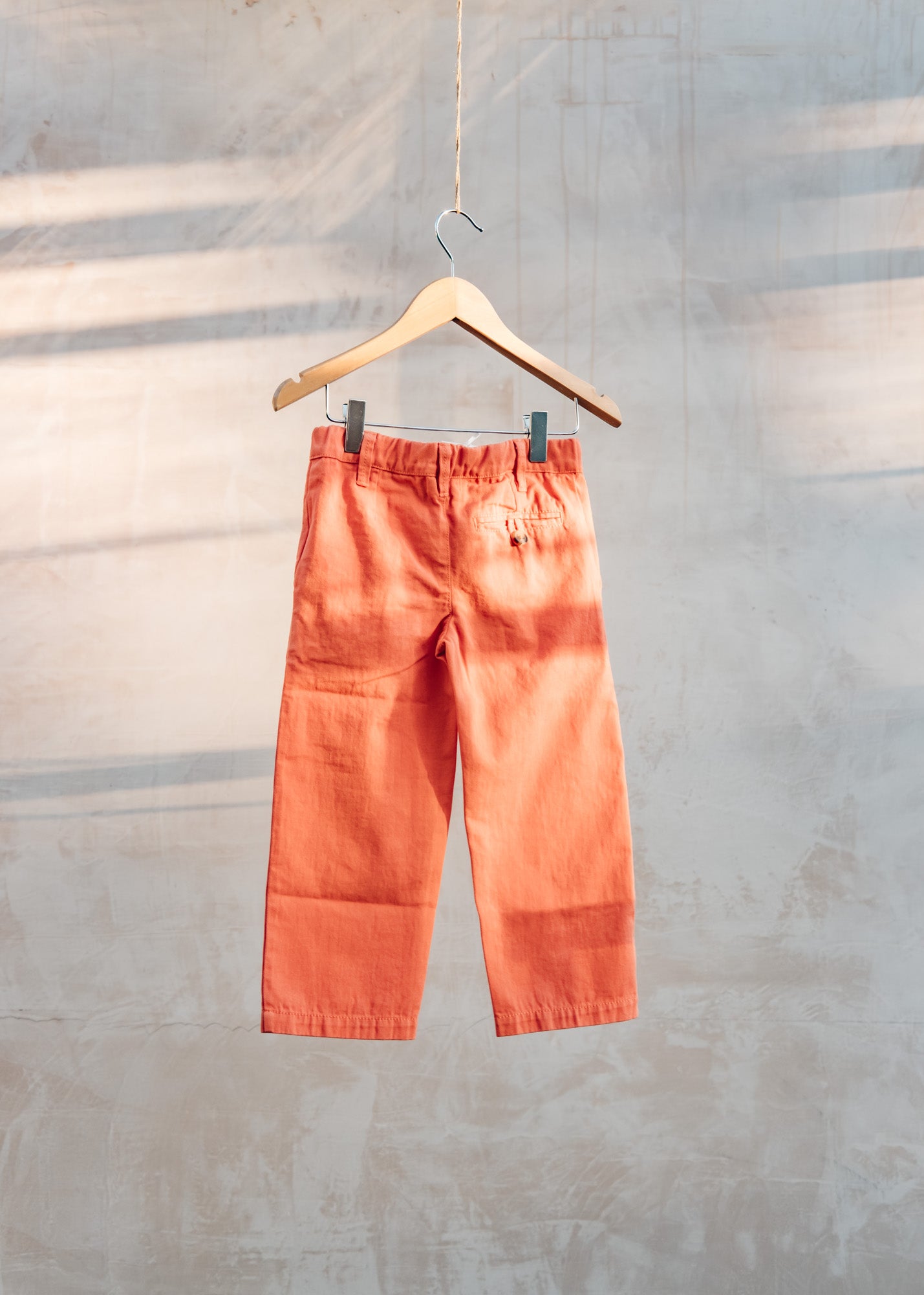 Pigeon Organics Children's Chinos in Orange