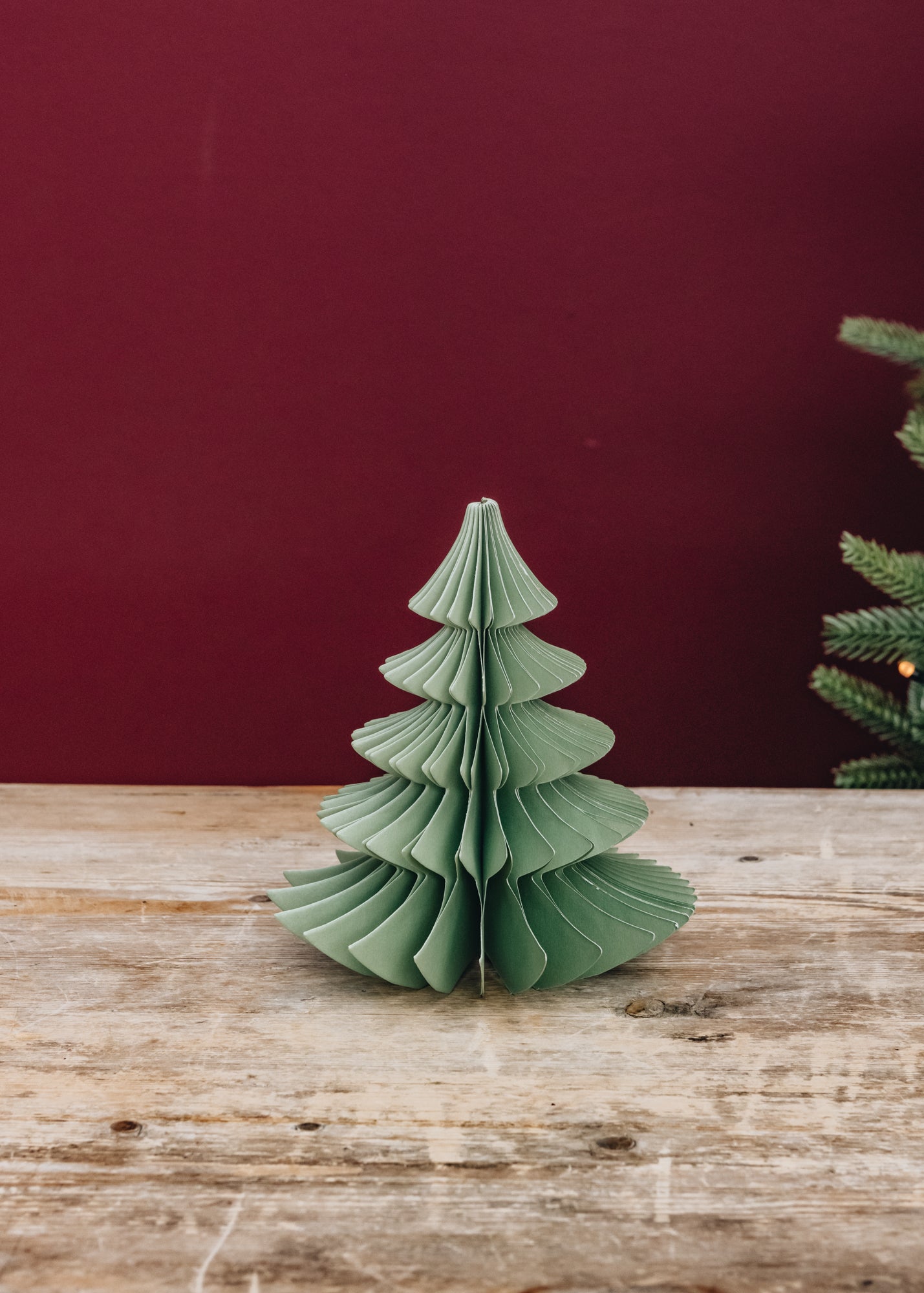 Paper Pine Tree Decoration in Ming, 16cm