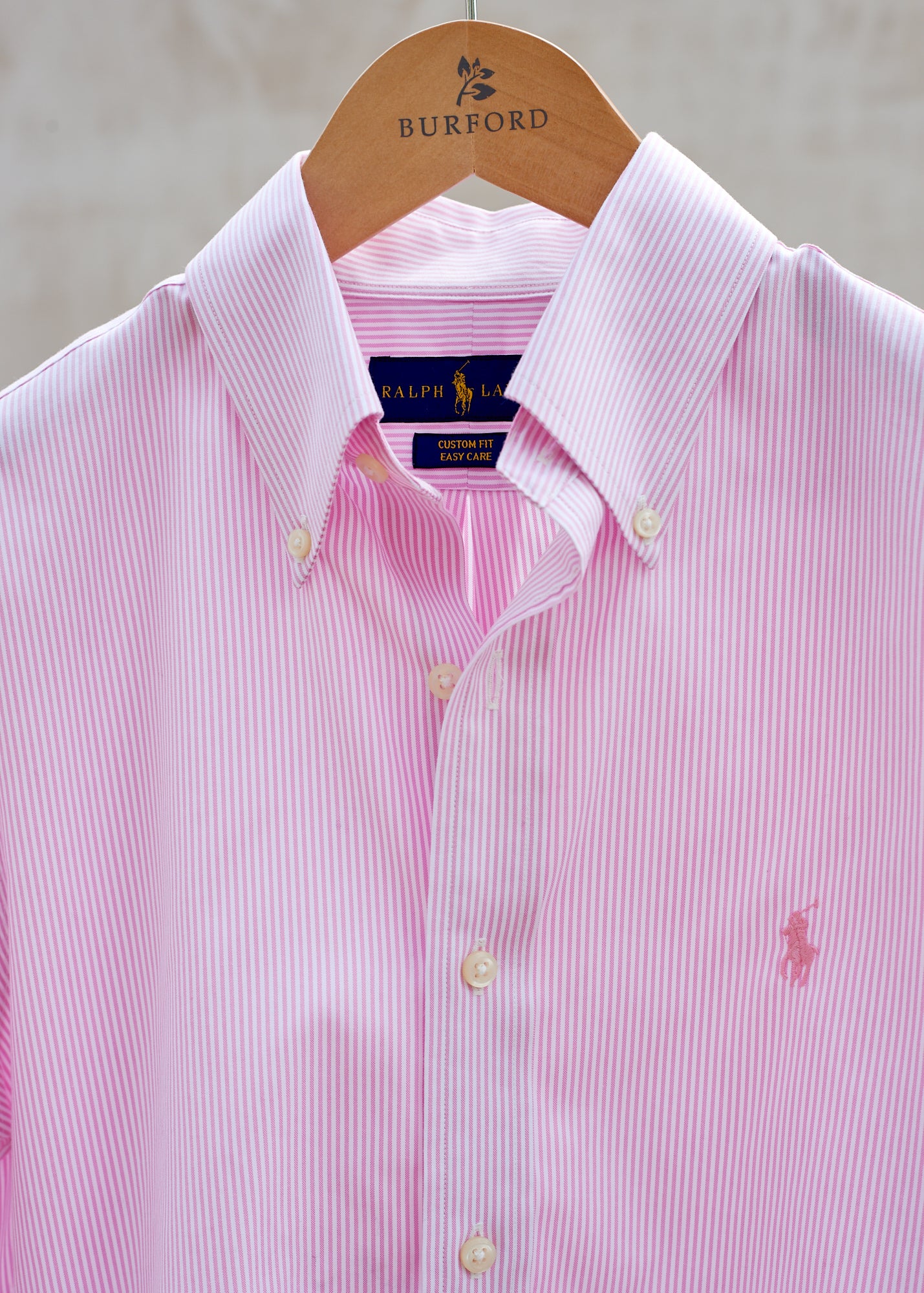 ralph lauren shirt pink striped