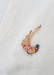 Ring Necked Pheasant Brooch