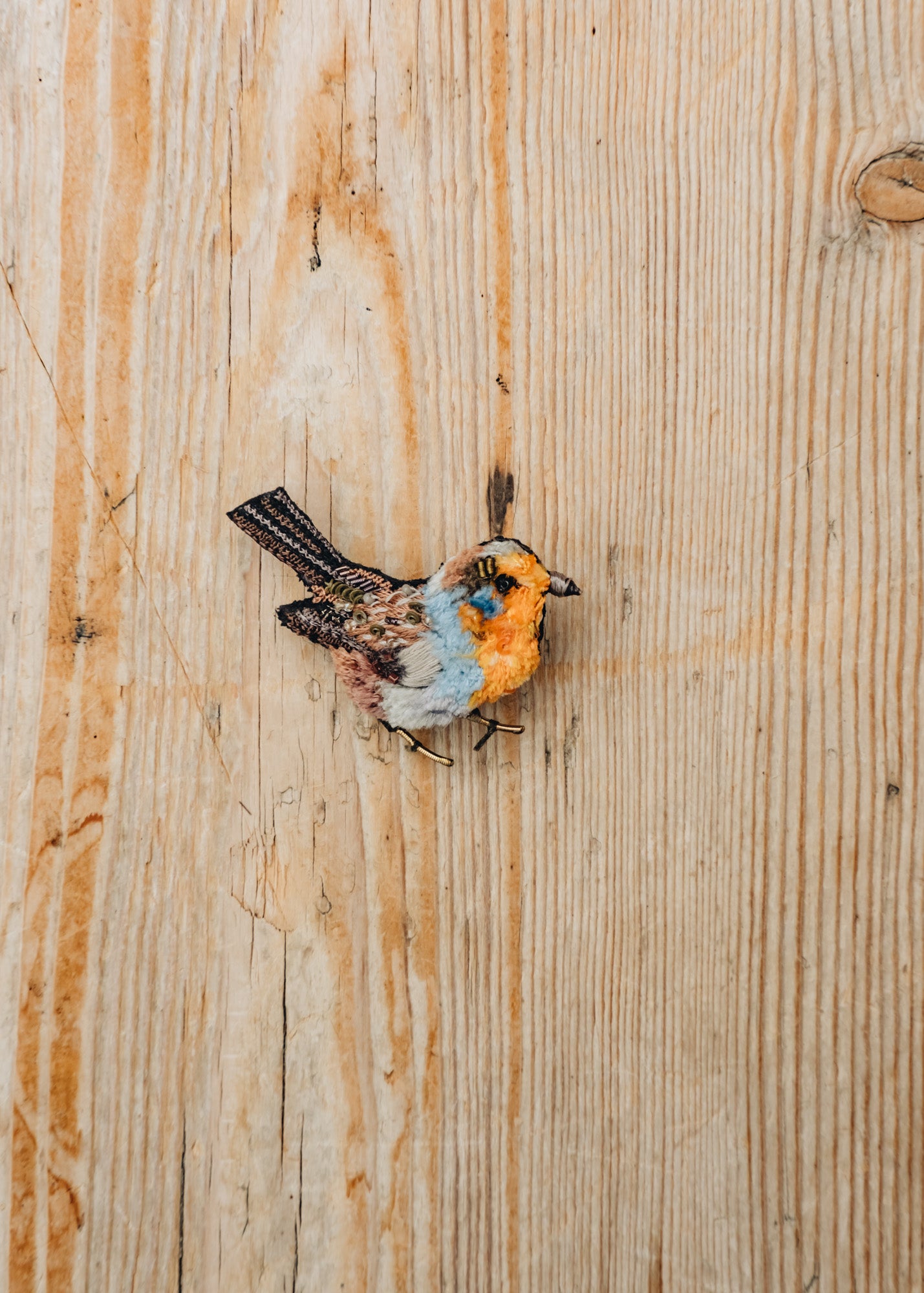 Robin Red Breast Brooch