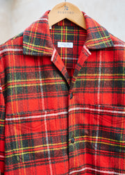 Kenny Ryder Salvatore Piccolo Handmade Red Checked Wool Shirt/Jacket - XS/S