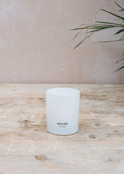 Meraki Scented Candle in Fresh Linen, 200g