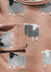 Children's Sheep T-Shirt in Macaroon