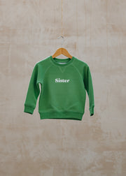 Töastie Sister Sweatshirt in Grass Green