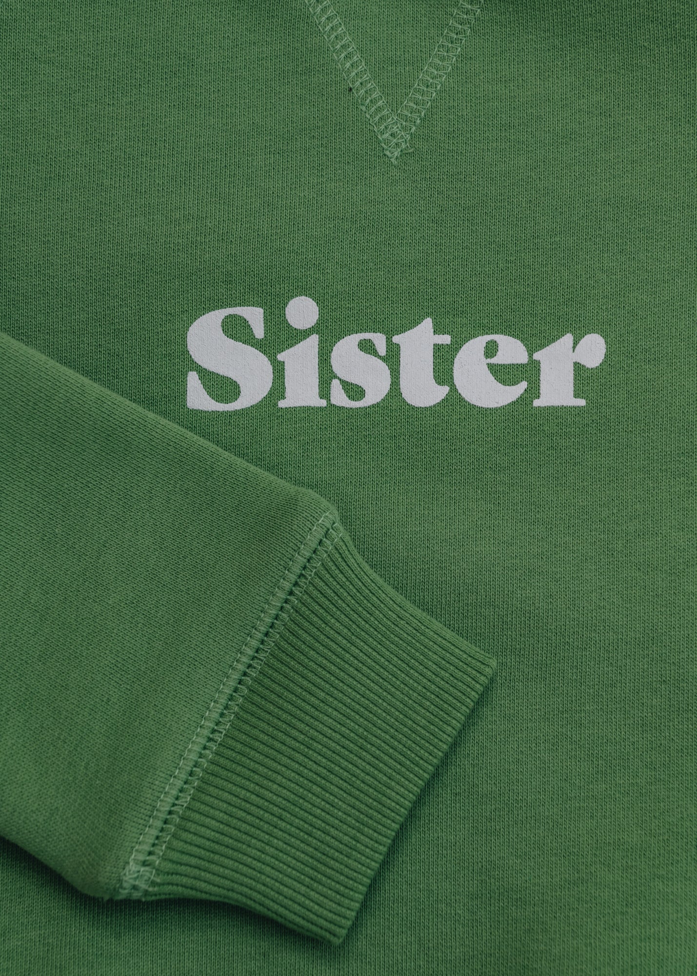 Bob & Blossom Sister Sweatshirt in Grass Green