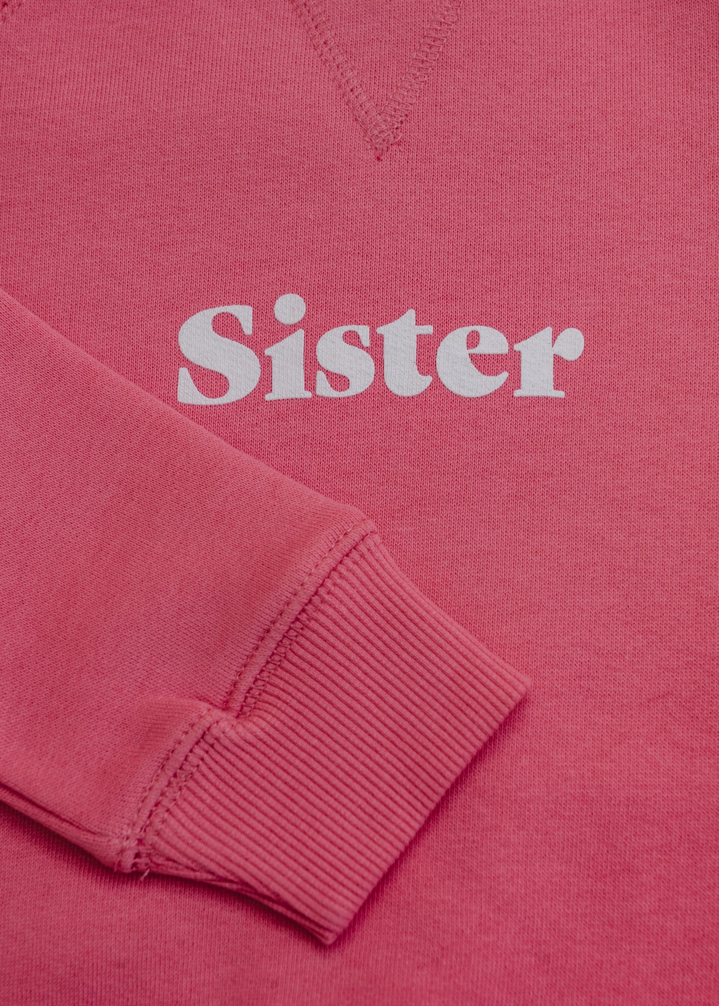 Sister Sweatshirt in Hot Pink