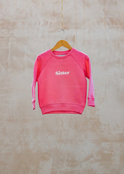 Töastie Sister Sweatshirt in Hot Pink