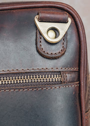 Slim Messenger Bag in Brown