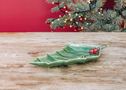 Small Holly Leaf Platter