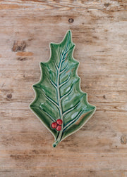 Small Holly Leaf Platter