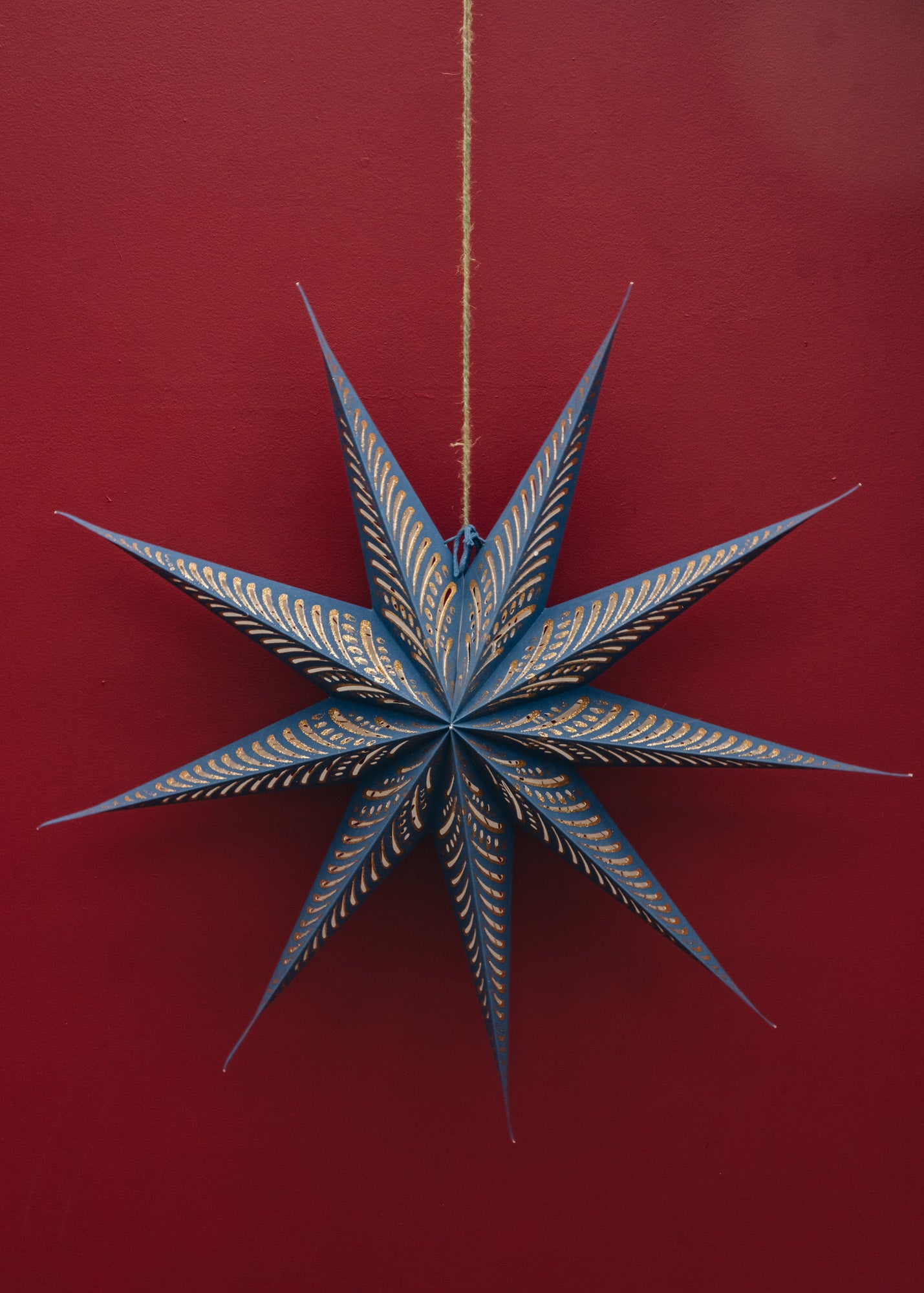 Starlight Indigo Paper Star, 80cm