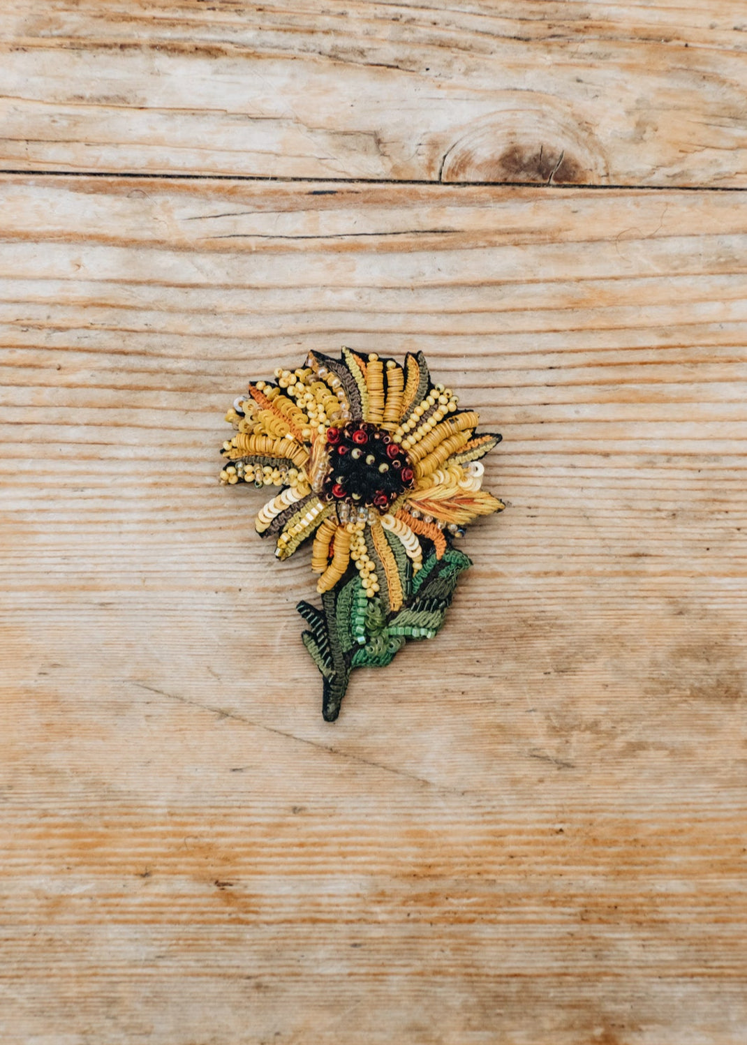 Ocelot Sunny Sunflower Brooch