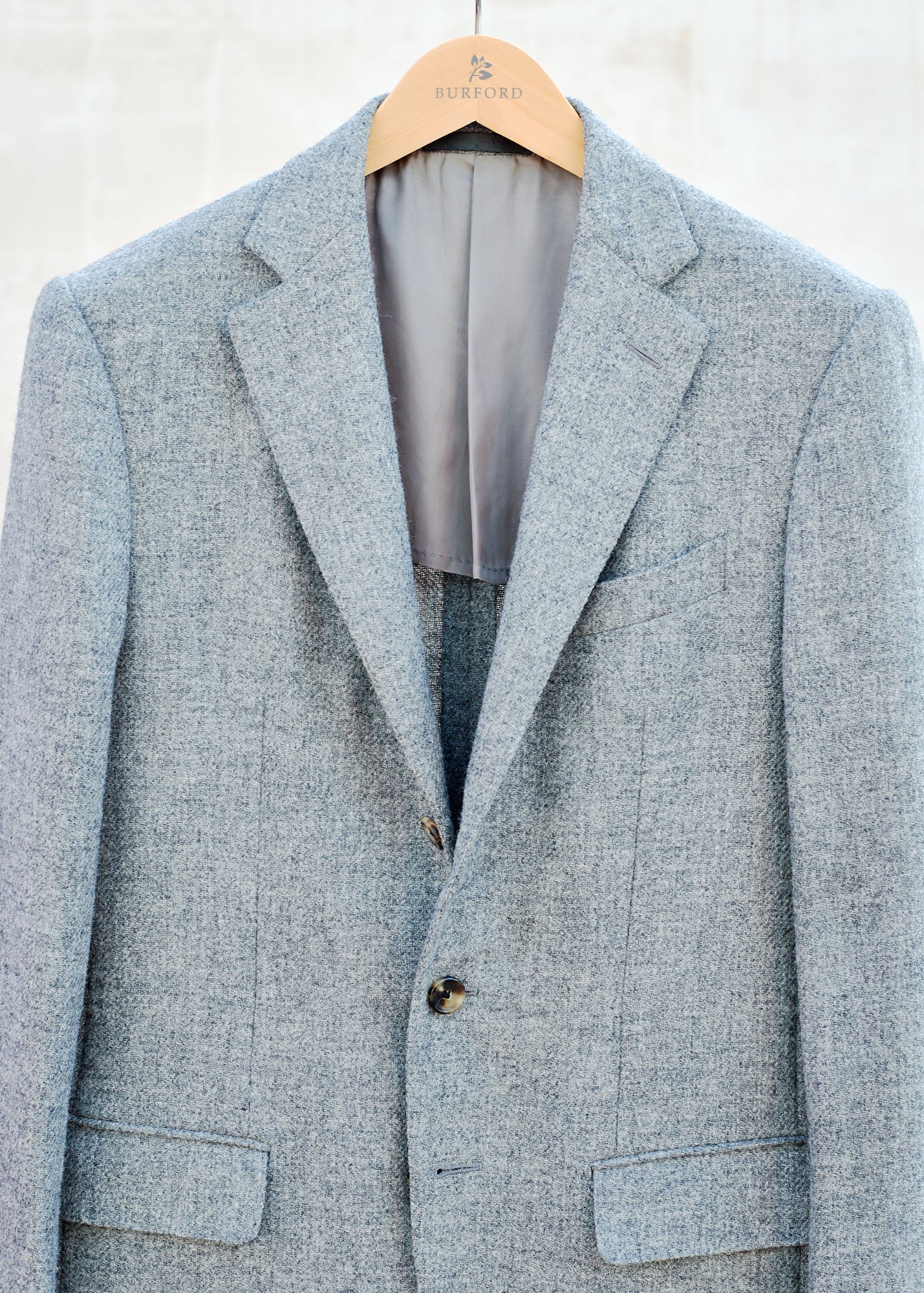 Trunk Clothiers Light Grey Lightweight Tweed Blazer L