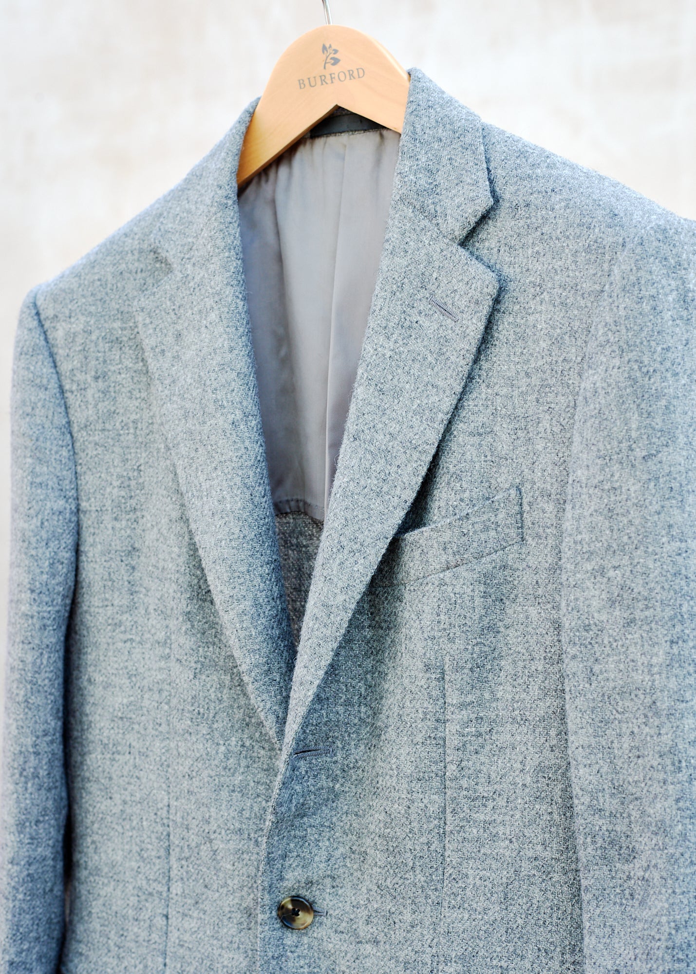 Trunk Clothiers Light Grey Lightweight Tweed Blazer L