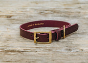 Tankerton Dog Collar in Ox Red