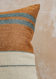 The Highland Stripe Cushion in Smoke