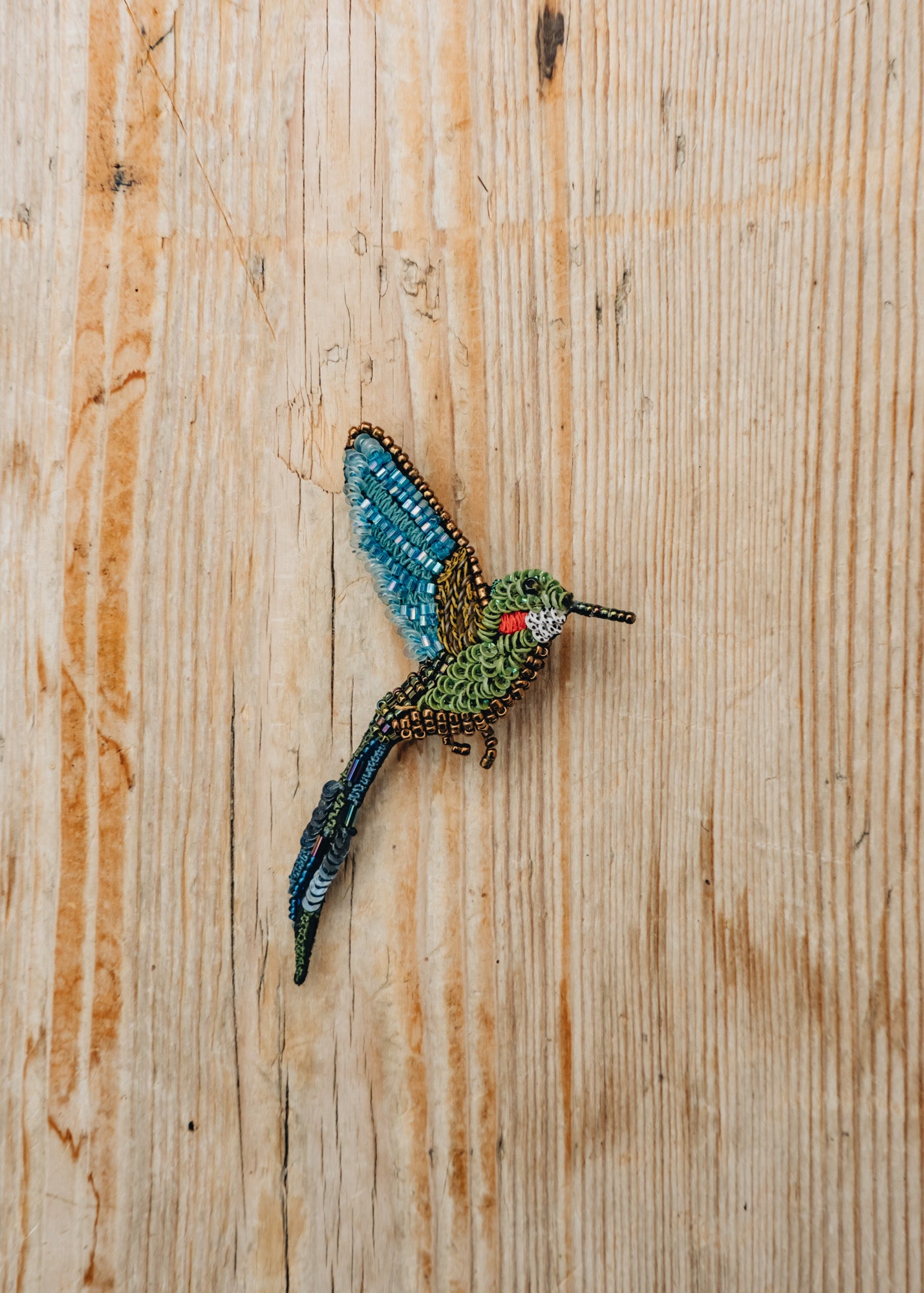 Tropical Hummingbird Brooch