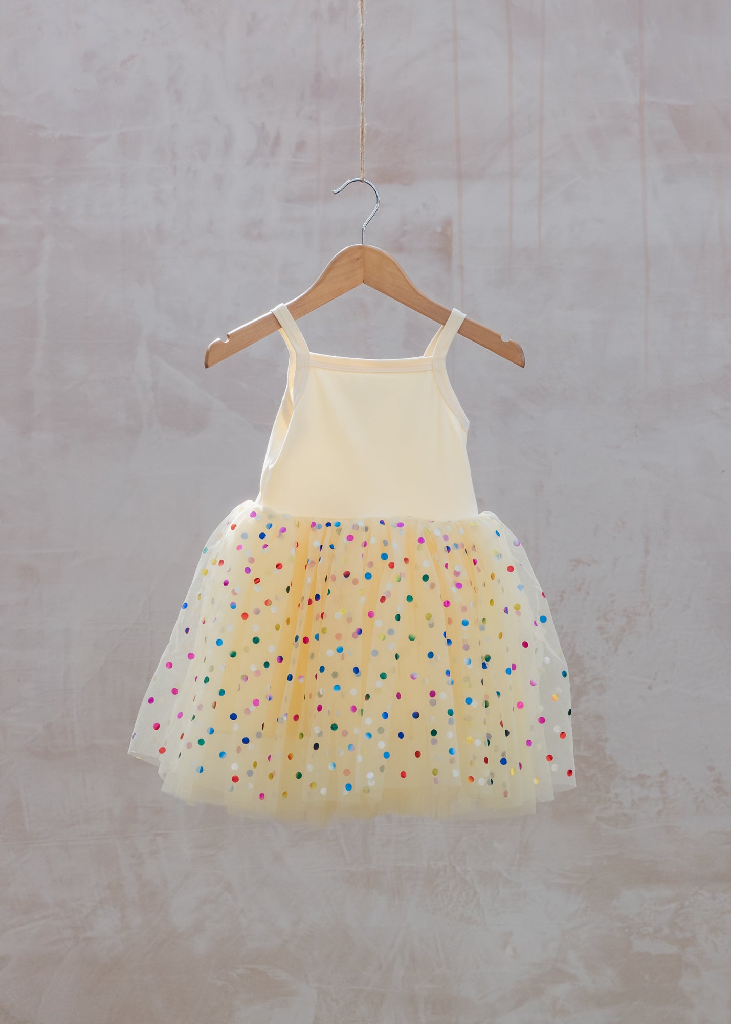 Pigeon Organics Tutu Dress in Lemon Spot